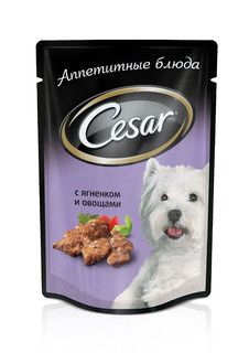 Корм Cesar Пауч Ягненок с овощами 100g для собак 10109427