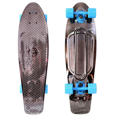 Скейт Y-SCOO Big Fishskateboard Metallic 27 Black Bronzat-Blue 402H-Bb