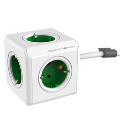 Удлинитель Allocacoc PowerCube Extended DE 1.5m Green 1300GN/DEEXPC