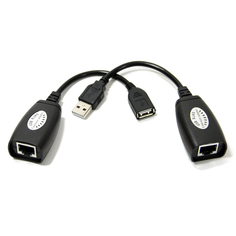 Аксессуар VCOM USB AM - RJ45 / USB AF - RJ45 45m CU824