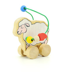 Каталка Мир деревянных игрушек Лабиринт-каталка Овца Д366