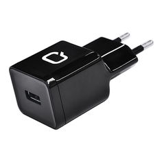 Зарядное устройство Qumo Energy 1A USB APPLE 8pin Black