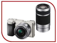 Фотоаппарат Sony Alpha A6000 Kit 16-50, 55-210 mm Silver