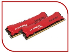 Модуль памяти Kingston HyperX Savage DDR3 DIMM 2133MHz PC3-17000 CL11 - 16Gb KIT (2x8Gb) HX321C11SRK2/16