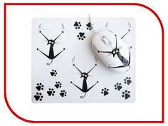 Мышь CBR Crazy Cat мышь сувенирная + коврик