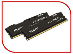 Модуль памяти Kingston HyperX Fury Black PC4-19200 DIMM DDR4 2400MHz CL15 - 16Gb KIT (2x8Gb) HX424C15FBK2/16