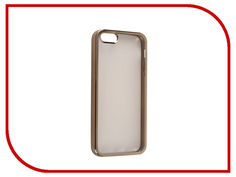 Аксессуар Чехол DF iCase-01 для iPhone 5 / 5S / SE Gold