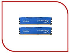 Модуль памяти Kingston HyperX Fury Blue Series DDR3 DIMM 1866MHz PC3-15000 CL10 - 16Gb KIT (2x8Gb) HX318C10FK2/16