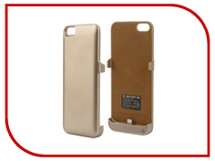Аксессуар Чехол-аккумулятор DF для iPhone 5 / 5S / SE 2200 mAh iBattery-06 Gold