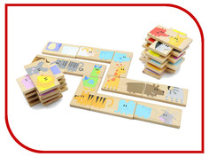 Настольная игра Мир деревянных игрушек Домино Зоопарк Д392
