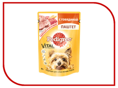 Корм Pedigree Говядина 80g для взрослых собак мелких пород 10131648