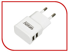 Зарядное устройство Ginzzu 2xUSB 2.1A GA-3210UW