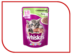 Корм Whiskas Пауч Рагу ягненок 85g для котят 10156200/10117315/WF409