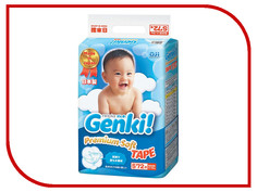 Подгузники Genki S 4-8кг 72шт