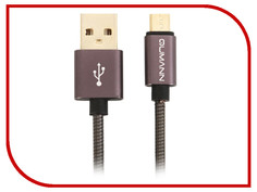 Аксессуар Qumann Type-C 1m Black 20300