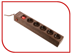 Сетевой фильтр Perfeo 5 Sockets 5m Brown PF-SP-5/5.0-BR