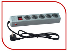 Сетевой фильтр Perfeo 5 Sockets 1.8m Grey PF-SP-5/1.8-G