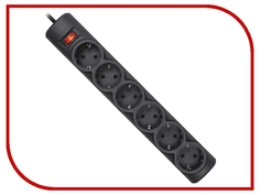 Сетевой фильтр Defender DFS 153 6 Sockets 3.0m Black 99495