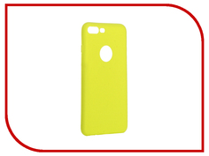 Аксессуар Чехол Krutoff Silicone для iPhone 7 Plus Yellow 11837