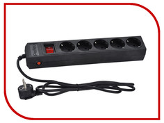 Сетевой фильтр Perfeo 5 Sockets 3m Black PF-SP-5/3.0-B