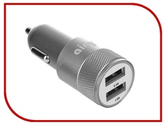 Зарядное устройство Ainy 2xUSB 1A/2.4A EB-018K Grey