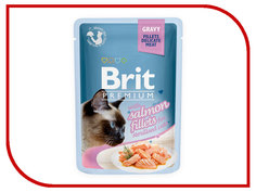 Корм Brit Premium Лосось в соусе 85g для кошек 518562 Brit*