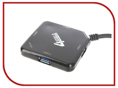 Хаб USB Orient BC-308B USB 3.0 4 Port Black