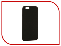 Аксессуар Чехол BROSCO Soft Rubber для APPLE iPhone 6 Black IP6-SOFTRUBBER-BLACK