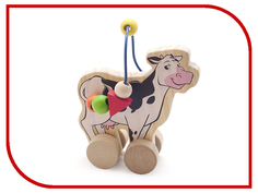 Каталка Мир деревянных игрушек Лабиринт-каталка Корова Д361
