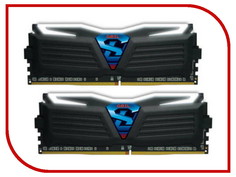 Модуль памяти GeIL Super Luce Black DDR4 DIMM 2400MHz PC4-19200 CL16 - 32Gb KIT (2x16Gb) GLW432GB2400C16DC