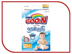 Подгузники Goo.N M 6-11кг 64шт 4902011751338