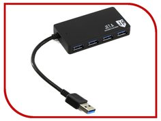 Хаб USB Jet.A JA-UH37 USB 4 ports Black