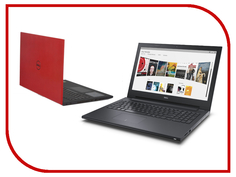 Ноутбук Dell Inspiron 3542 Red 3542-9446 (Intel Core i3-4005U 1.7 GHz/4096Mb/500Gb/DVD-RW/Intel HD Graphics/Wi-Fi/Bluetooth/Cam/15.6/1366x768/Linux)