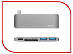 Аксессуар Deppa USB-C адаптер для APPLE Macbook Graphite 72217