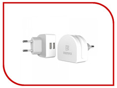 Зарядное устройство Remax RMT7188 2.1A, 2xUSB White 71789