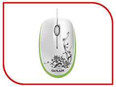 Мышь Delux DLM-100OUG White-Green