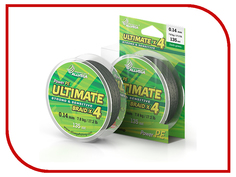 Шнур плетёный Allvega Ultimate 0.14mm 135m 7.8kg Dark Green U135DGR014