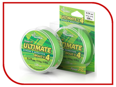 Шнур плетёный Allvega Ultimate 0.24mm 135m 15.3kg Light Green U135LGR024