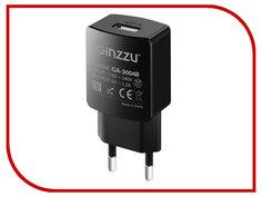 Зарядное устройство Ginzzu USB 1.2A Black GA-3004B