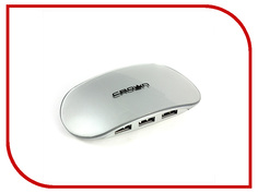 Хаб USB Crown CMH-B20 USB 4 ports Silver