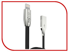Аксессуар Dotfes USB - Lightning A04 2.5A 1m Black 14616
