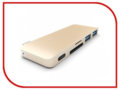 Satechi Combo Hub 3 in 1 USB Type-C USB 3.0 Gold B019PHF9UO