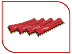 Модуль памяти Kingston HyperX Savage DDR3 DIMM 1600MHz PC3-12800 CL9 - 32Gb KIT (4x8Gb) HX316C9SRK4/32