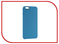 Аксессуар Чехол BROSCO Soft Rubber для APPLE iPhone 6 Plus Blue IP6P-SOFTRUBBER-BLUE