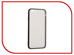 Аксессуар Чехол BROSCO Silicone для APPLE iPhone 6 Black IP6-TPU-BMP-BLACK