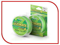 Шнур плетёный Allvega Ultimate 0.14mm 135m 7.8kg Light Green U135LGR014