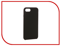 Аксессуар Чехол BROSCO Soft Rubber для APPLE iPhone 7 Black IP7-SOFTRUBBER-BLACK