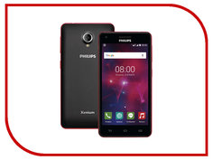 Сотовый телефон Philips V377 Xenium Black-Red