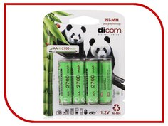 Аккумулятор AA - Dicom Panda 2700 mAh Ni-MH AA2700mAh (4 штуки)