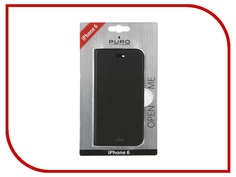 Аксессуар Чехол PURO Eco-Leather Cover для iPhone 6 Black IPC647BOOKC1BLK